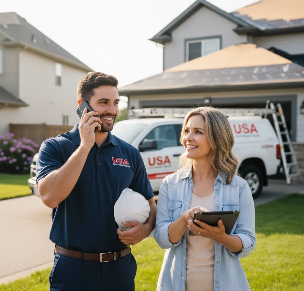 USA Roof Repair Experts customer support in Cortland